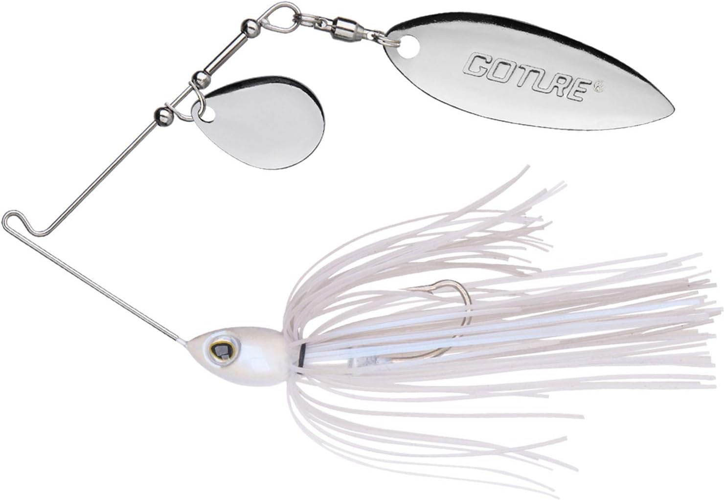 Goture Spinner Baits Chatterbait for Bass Micro Fishing Lures Kits Rooster Tail Buzz Bait Blade Buzzbait Weedless Spinnerbait Salmon Spinners Fishing Jigs for Freshwater 1/2 oz (1pcs Color3) : Sports & Outdoors
