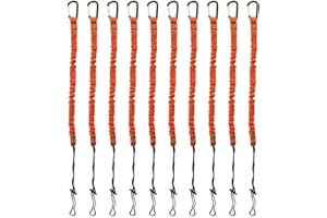 Kinbelle 3 Foot Safety Tool Lanyard, Tough Scaffold Hard Hat Lanyard with Carabiner, Adjustable Loop End, Ultra-Durable, Prem