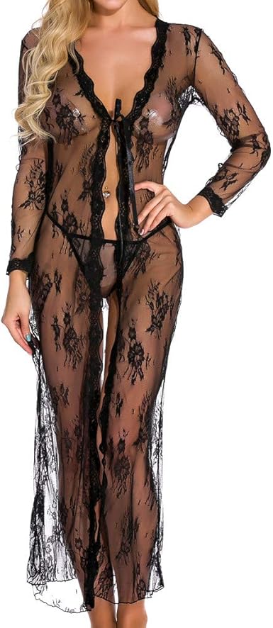 see through night robe