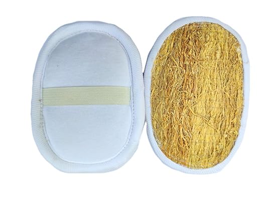 La Flora Organics Natural Vettriver Bath Scrubber Sponge (Set of 2)