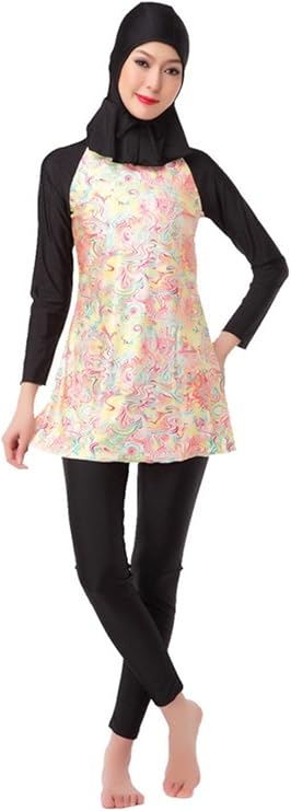 ObaSeteck Burkini 3-teilig - Islamischer Badeanzug Mit Hijab Für Damen