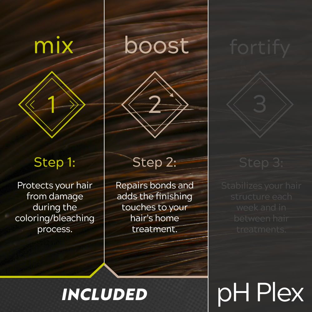 LIW pH Plex Steps 1&2 Protect & Repair Hair Care Treatment - Use with Home Hair Color & Bleach Products - Salon Quality Professional Results at Home - 1 Sachet of Steps 1 & 2