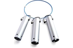 ARMADILLO POOL SUPPLIES Pool Tool Holder and Organizer; Storage System for Brushes, Leaf rakes, Skimmers, Vacuum Head, and Other Telescopic Pole Cleaning Equipment attachments (3, Matte Silver)