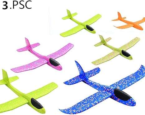 Amazon 手投げ グライダーモデル 紙飛行機 飛行機 航空機 挑戦性 親子アウトドアゲームに 回転飛行 知育おもちゃ 子供の贈り物 おもちゃ お歳暮 クリスマス お正月プレゼント 発泡製 軽量 外遊び おもちゃ ランダムカラー48cm3pc 飛行機 ヘリコプター おもちゃ
