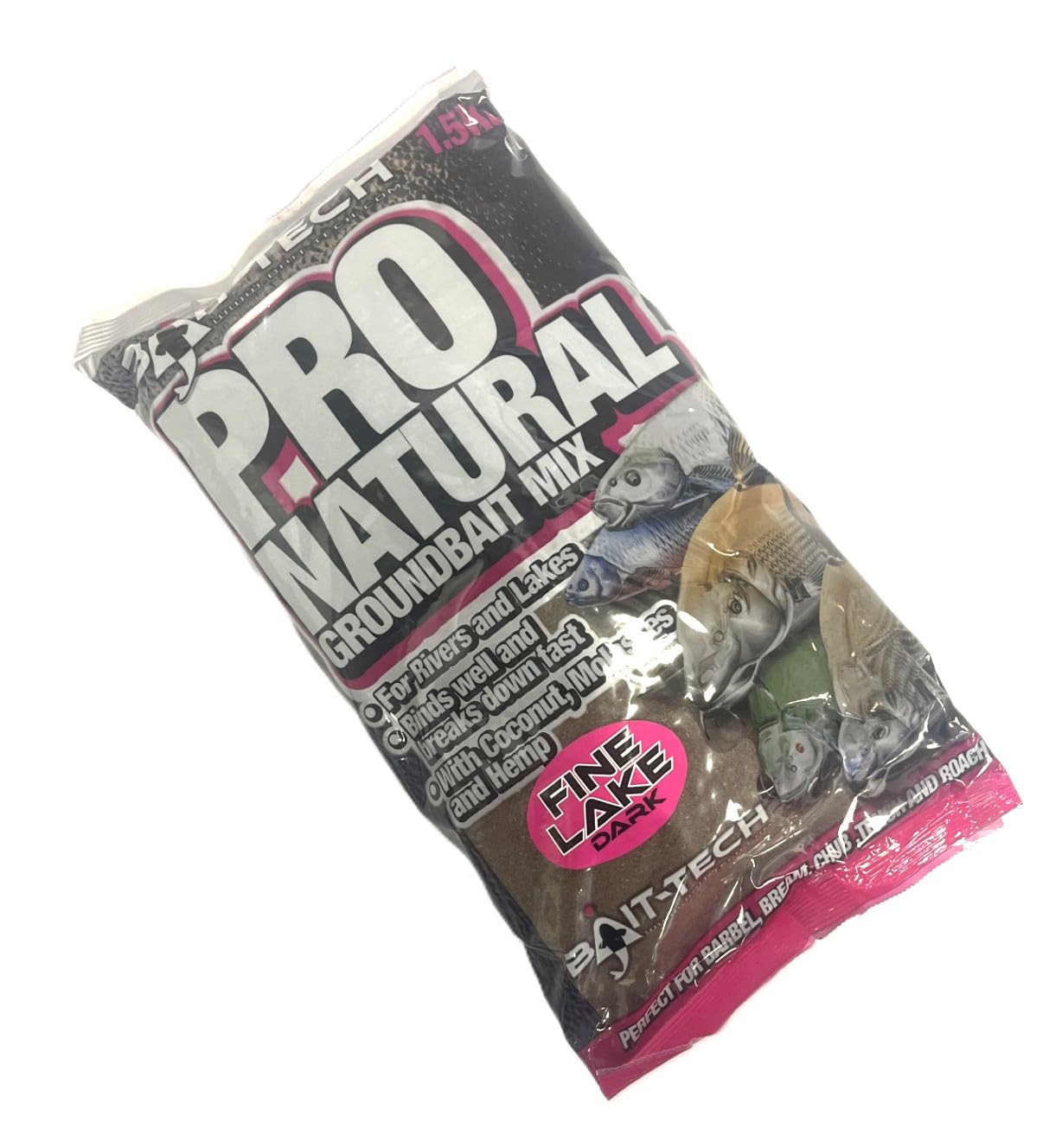Bait-Tech Pro Natural Fine Lake Dark (1.5kg) Fishing Bait