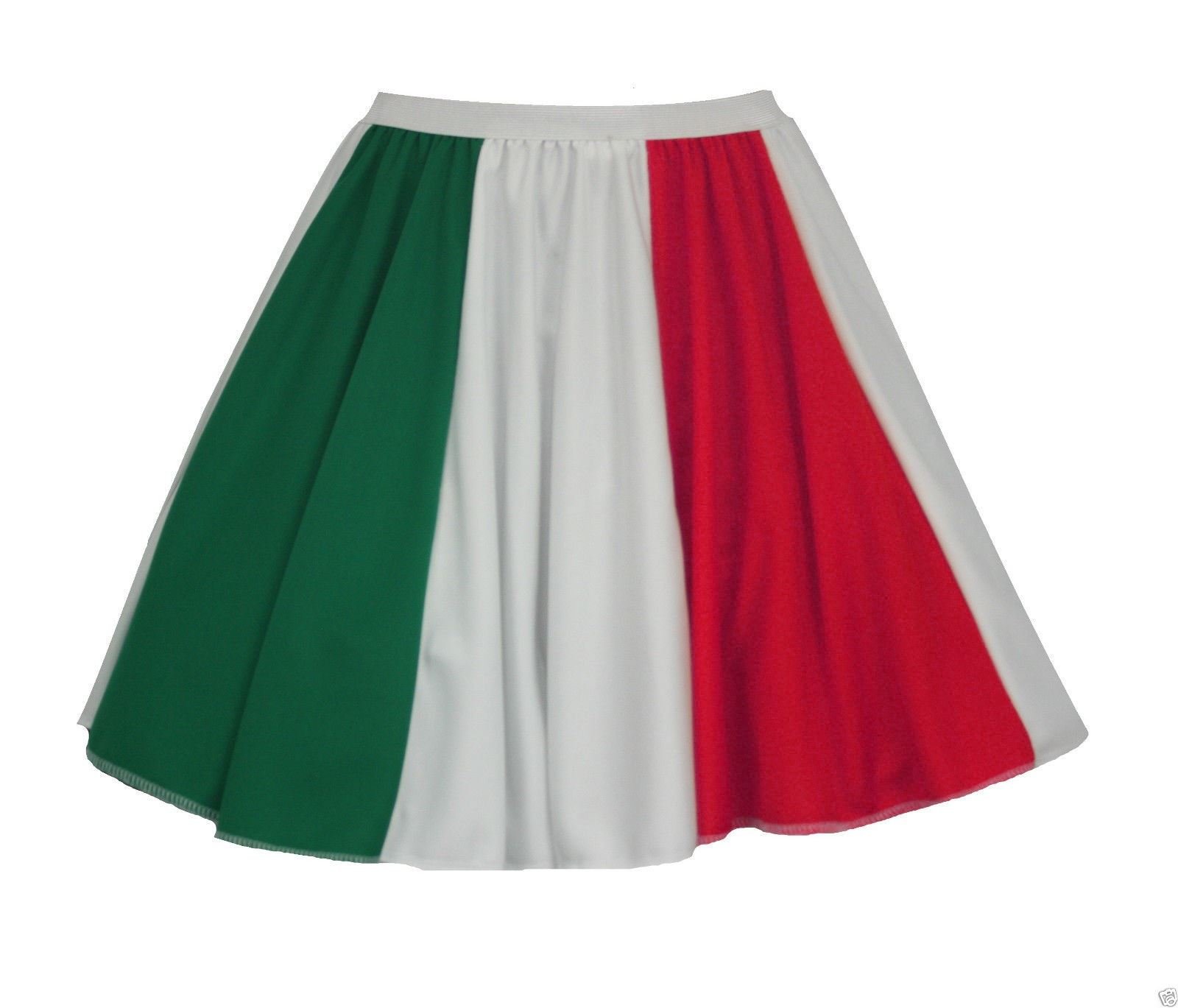 The Dragons Den Adults Tricolore National Flag of Italy Skirt Patriotic Sports Supporters Fancy Dress [8-12]