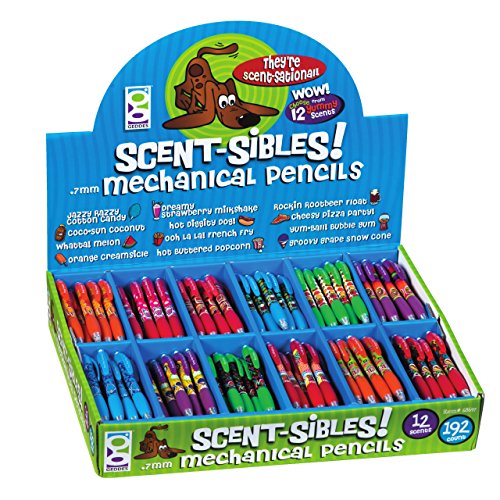Raymond Geddes Scent-Sibles Mechanical Pencils, 0.7 mm, Super Assortment, Set of 192 (68697)