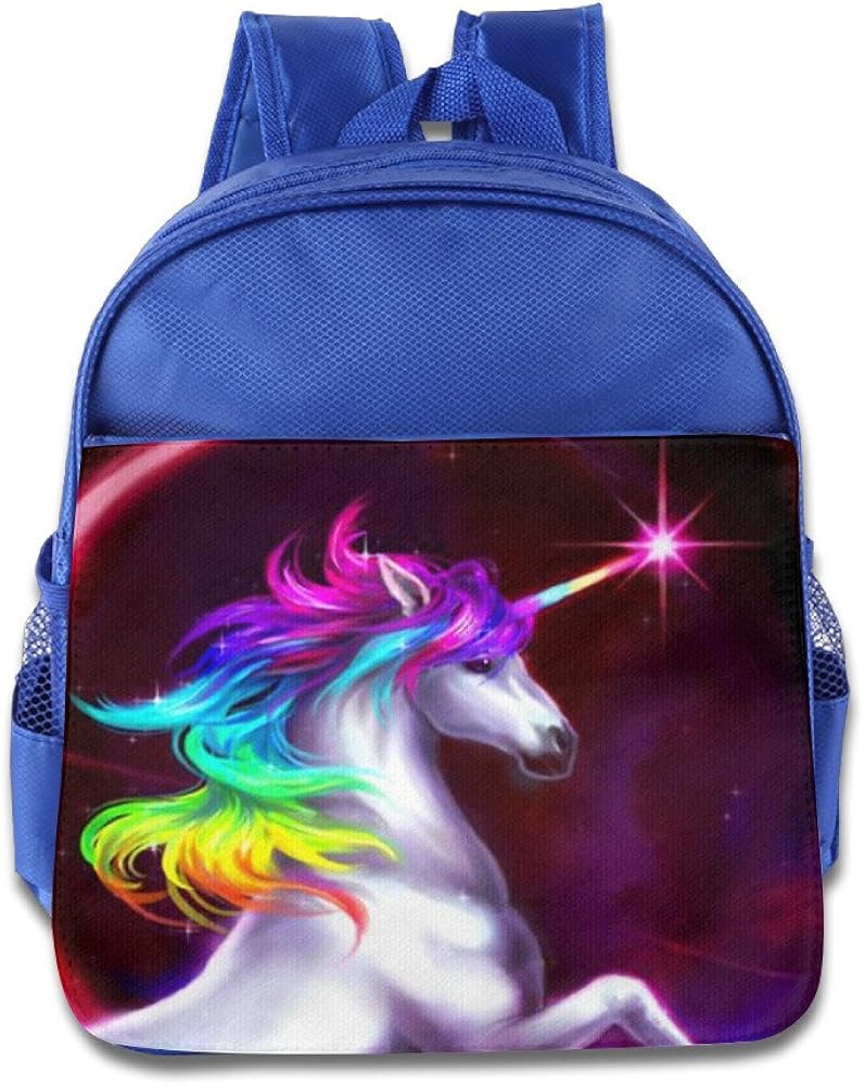 Galaxy Rainbow Unicorn MultiPockets School Backpack/Outdoor Backpack