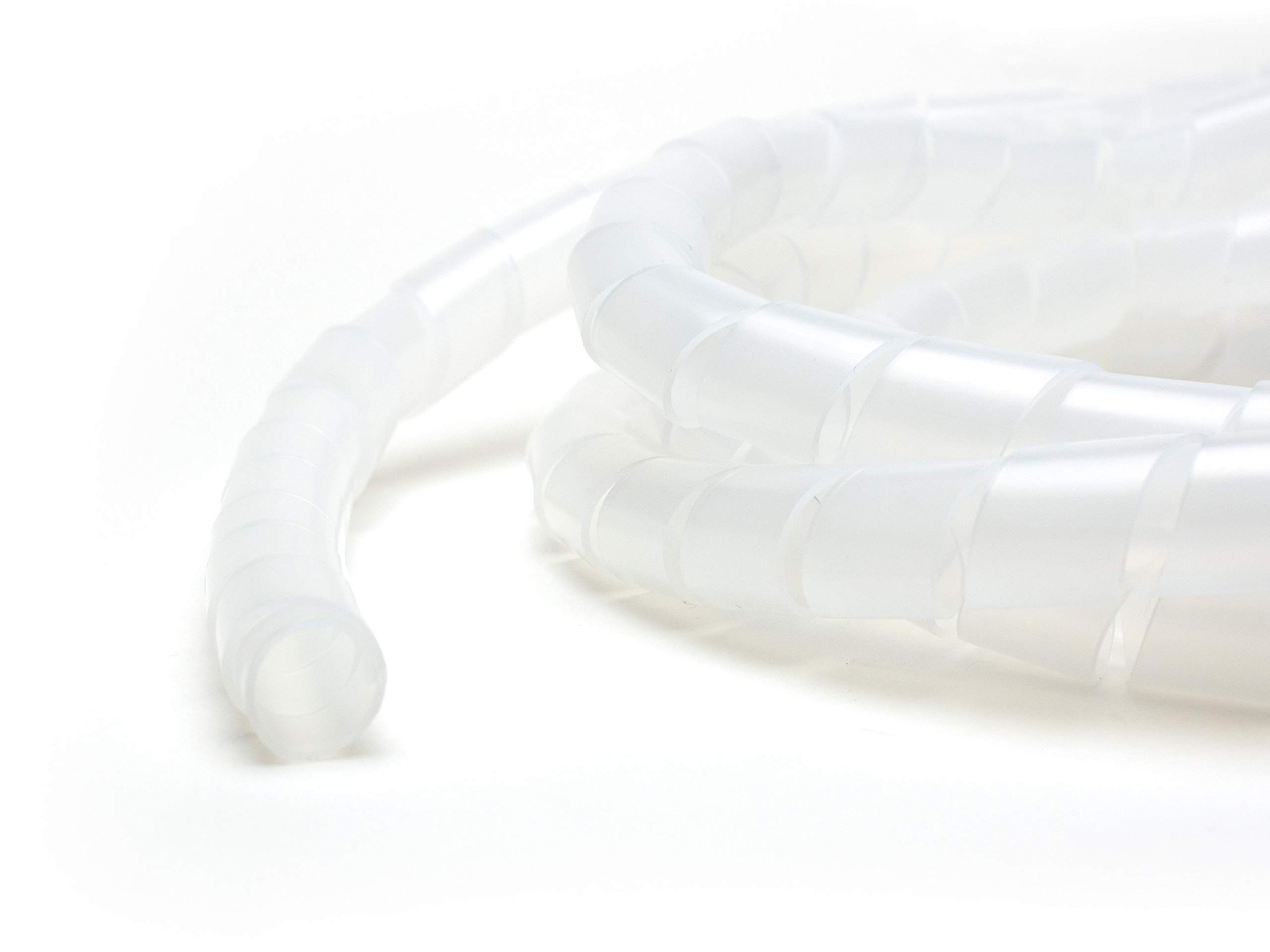 Photo 1 of Secure 1/2 Inch Clear Polyethylene Spiral Wrap - 50 Feet
