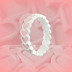 Enso Rings Hearts Accent Silicone Ring Collection