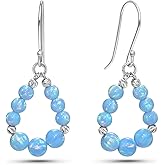 925 Sterling Silver Gemstone Earrings for Women - Birthstone Earrings - Silver Drop Earrings for Women - Wedding Guest Earrings - Formal Earrings for Women - Gemstone Jewelry