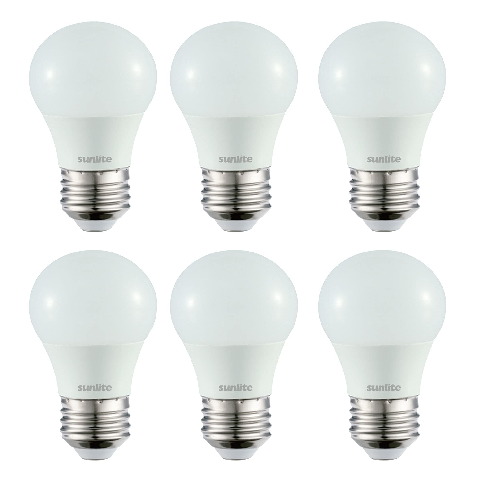 Photo 1 of Sunlite LED A15 Refrigerator Light Bulb, 5.5 Watts (40W Equivalent), 450 Lumens, Medium Base (E26), Dimmable, Frosted Finish, UL Listed, 27K - Soft White, 6 Pack