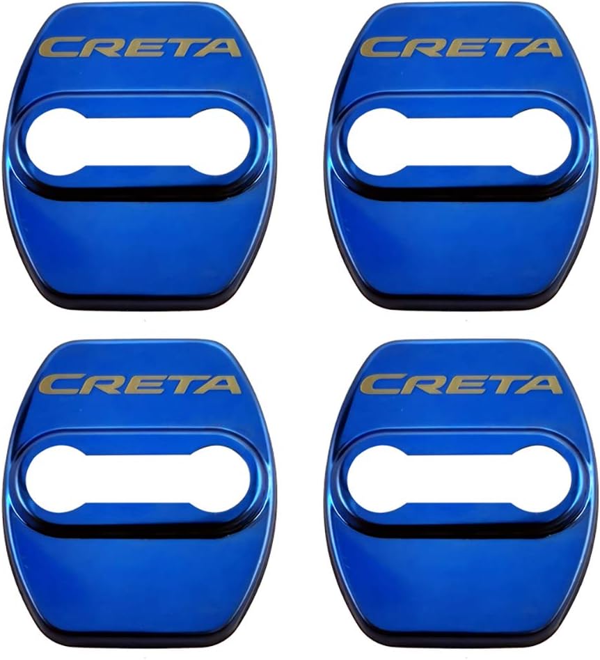 AniFM 4Pcs Stainless Steel Door Lock Cover For Hyundai creta car