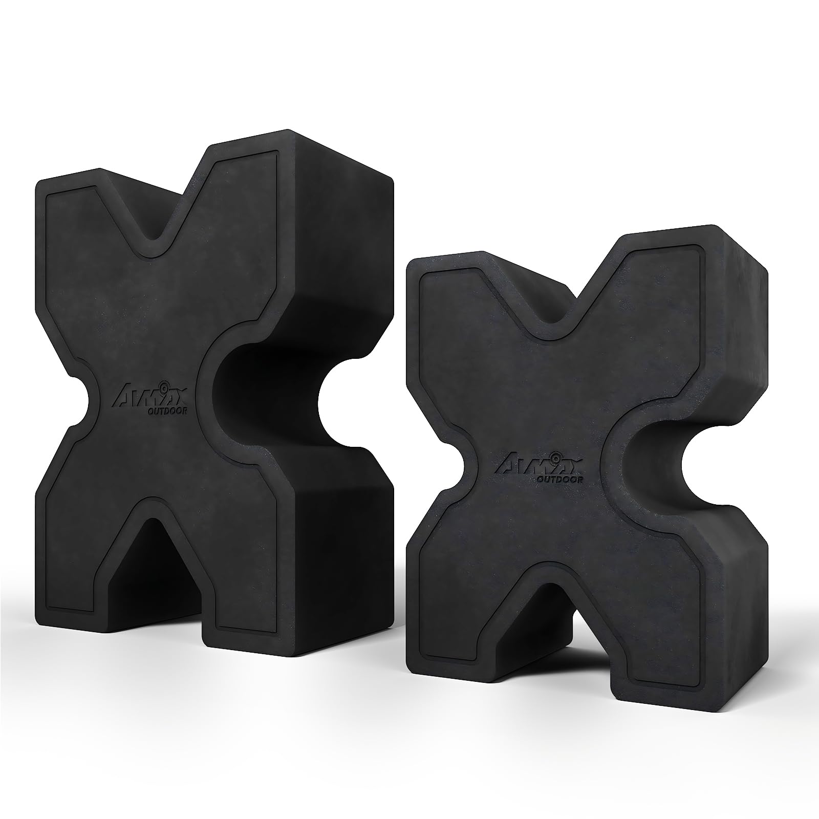 Photo 1 of Aimax Outdoor 2 Pack Shooting Rest of Multiple Sizes, High Density Foams Rifle Rest, Precision-Enhancing Shooting Benches Portable Rest, Recoil Reduction, Resistant to Gun Oil