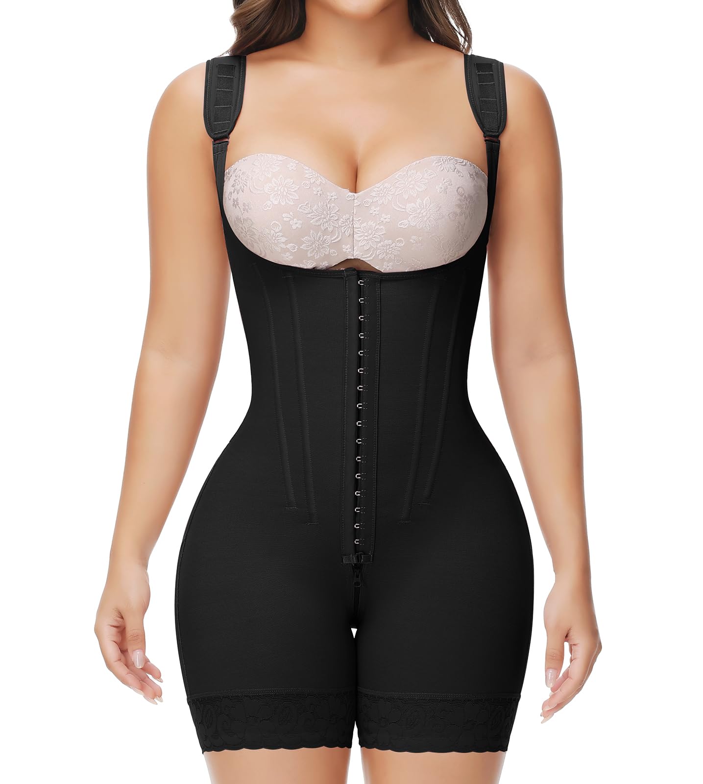 Photo 1 of SHAPSHE Fajas Colombianas Moldeadoras De Cintura Y Abdomen Reductoras Faja Body Shaper Postparto Para Mujer Postpartum Stage 1/2/3 Bbl Compression Garment for Women Black
