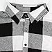 FANCYINN Women Long Sleeve Plaid Pattern Tunic Tops Shirt Casual Dress