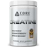 Core Nutritionals Creatine Monohydrate, Unflavored, 80 Servings | Muscle, Recovery, Strength &amp; Performance Support, 5g Creatine Monohydrate, Pure Creatine Formula