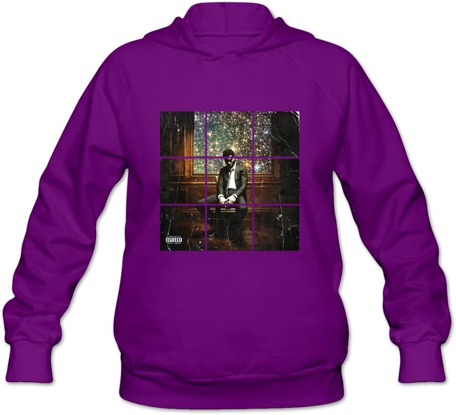 Women's Man On The Moon Kid Cudi 100% Cotton Fleece Hoodie Hot Topic by Xuruw