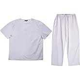 Tropi Men's Scrub Sets Uniforms for Men 6952-WHITE-XL