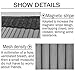 Magnetic Screen Door, Fiber Screen Heavy Duty mesh Door Screen and Full Frame Hook and Loop Fits Door Size up to 36x83 in, Fresh air in and Good Light Transmission (Gray)