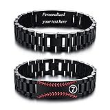 MEALGUET Personalized Baseball Number Bracelet Gift