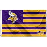 Minnesota Vikings USA American Nation Stripes 3x5 Grommet Flag