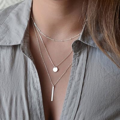 3 Tier Pendant Long Chain Women 