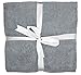 NaturCute Luxury 9-Piece Cotton Bath Sheets Set - Two Bath Towels, Two Hand Towels, Four Washcloths, One Bathroom Mat (Gray)