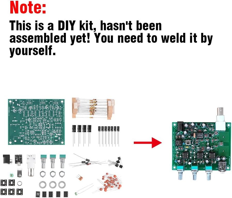 Airband Radio Receiver Kit, DIY Airband Aviation Radio Receiver Kit High Sensitivity 118-136MHz AM default - Image 5