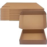 14x10x3 inch Shipping Boxes Pack of 20, Brown Corrugated Cardboard Mailers | Tuck Top, Easy Assembly, Shape Well, DIY Cardboard, Kraft Recyclable Mailer Box for Small Business Packaging and Gift Giving