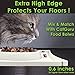 CatGuru Cat Food Mat, Small & Large Pet Feeding Mat, 100% Waterproof Cat Placemat for Food and Water, Silicone Mats for Cats Bowls, Non-Slip Mat for Pet Bowl or Fountain (Small, Marshmallow)