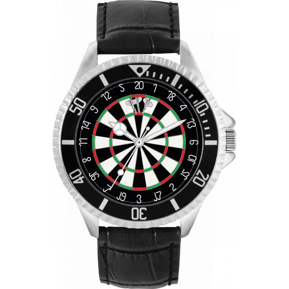 Toff London Mens White Dartboard 180 Watch