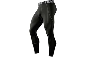 Boyzn 1 or 2 or 3 Pack Men's Compression Pants, Cool Dry Athletic Workout Running Tights Leggings with Pocket/Non-Pocket
