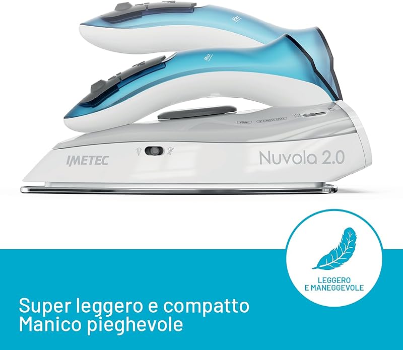 Nuvola 2.0 – Ferro da stiro da viaggio a vapore 1000W