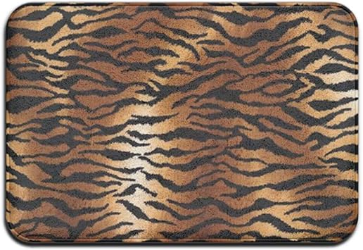 Novelcustom Felpudo,Alfombrilla de Entrada con Estampado de Leopardo