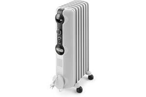 DeLonghi Radia S Full Room Radiant Heater, Light Gray