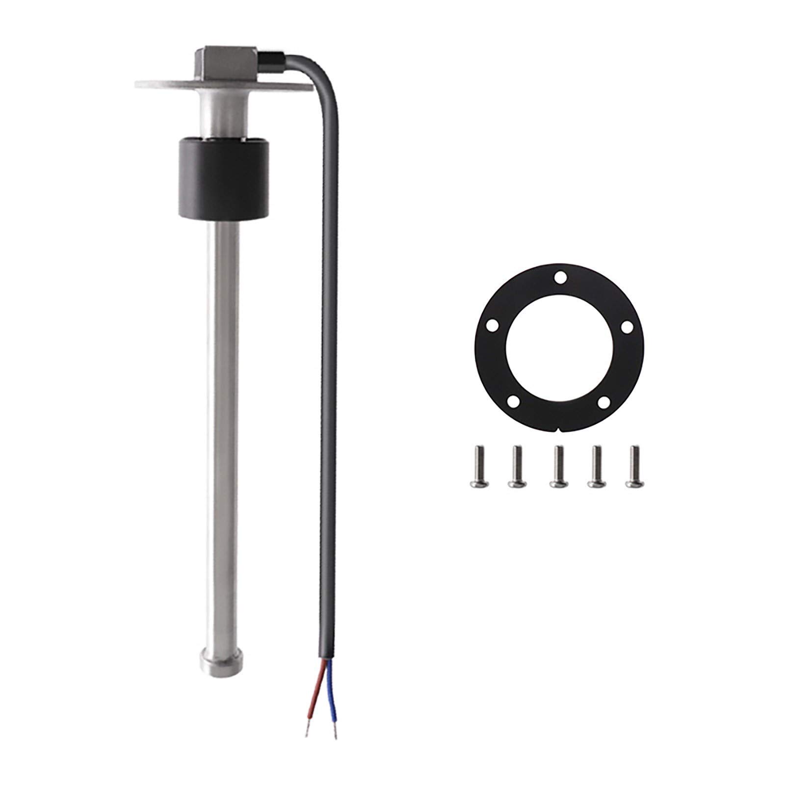 KAOLALI Fuel Level Sensor Stainless Steel Fuel Sending Unit 150MM~1000MM Marine Boat Water Level Gauge Sensor 5 Hole fit Fuel Water Gauge 0~190ohm