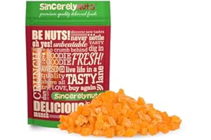 Sincerely Nuts Diced Mangos (1 LB)-Nutritious and Satisfying Tropical Fruit-Healthy Alternative for Sweet Tooth- Gluten-Free Food, Vegan, and Kosher Snack-The Perfect Snack for the Whole Family