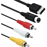 Mcbazel AV S Video for Sega Dreamcast AV Cable RCA Audio Video Cable for Sega Dreamcast