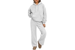 Trendy Queen Womens 2 Piece Outfits Lounge Fall Fashion Sets Oversized Sweatshirts Wide Leg Pants Sweatsuits Winter Clothes