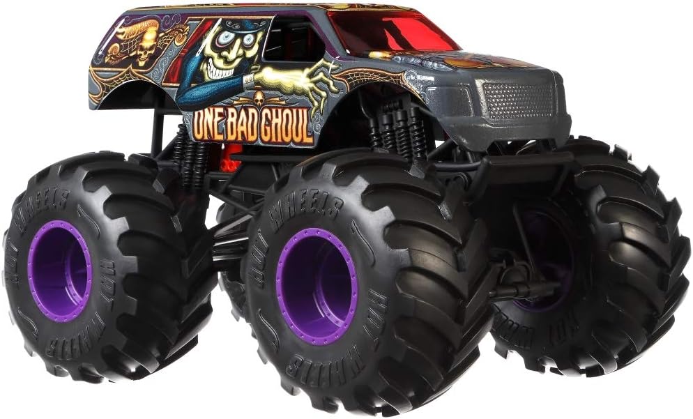 Hot Wheels One Bad Ghoul Monster Truck, 1:24 Scale, Assorted - Image 4