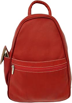 red leather sling bag