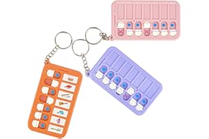 ZBJBinCH 3 Pcs Reminder Board for The Elderly ADHD Tools for Kids Portable Visual Schedule for Kids School Bag Pendant Detachable Daily Task Planning Pad for Helping Children Acquire Good Habits