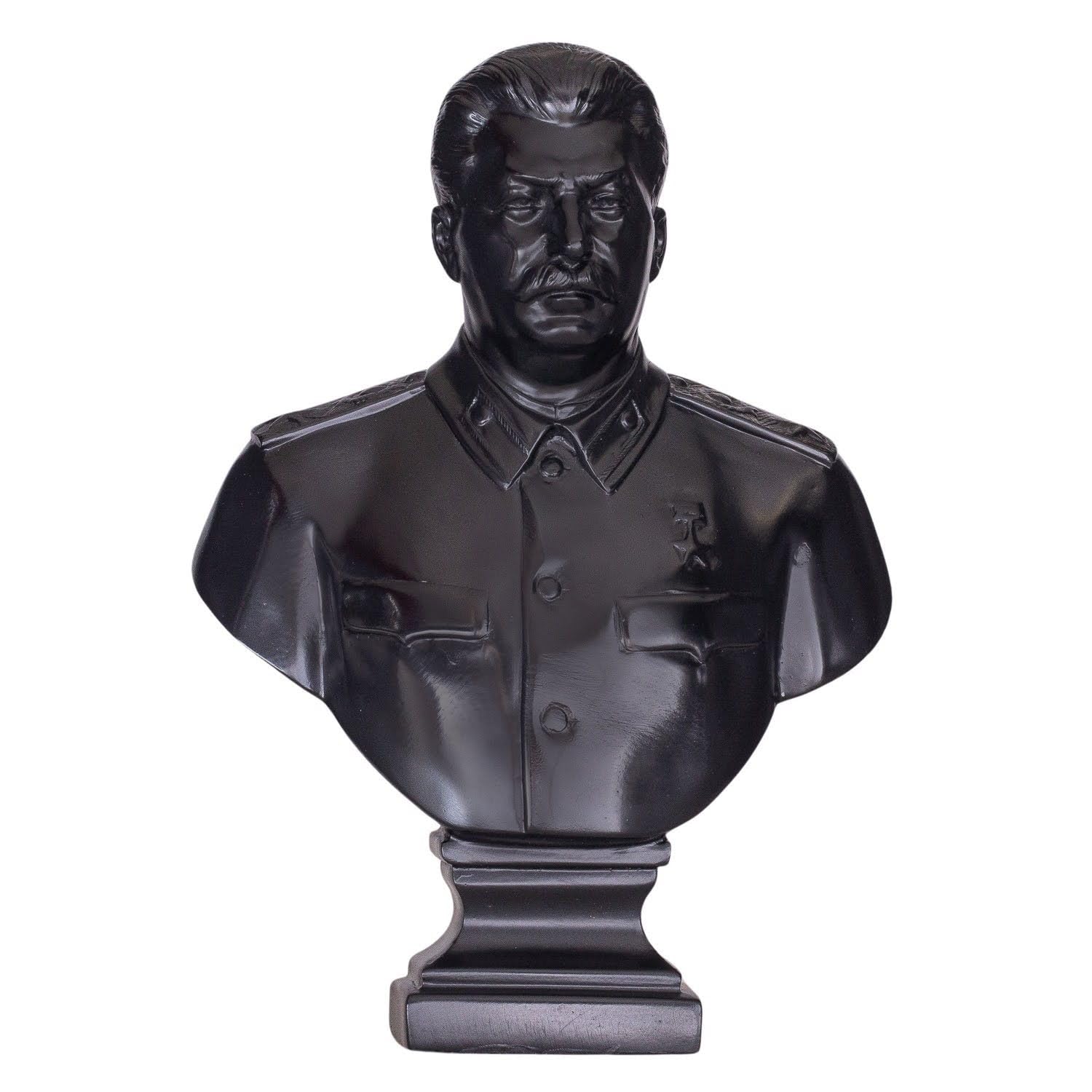 danila-souvenirs Soviet Russian USSR Leader Joseph Stalin Stone Bust Statue Sculpture 24 cm