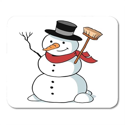Amazon マウスパッドビルド漫画雪だるまキャラクター帽子とにんじんノーズマウスパッドとしてノートブック デスクトップコンピューターマウスマット オフィス用品 Abkola マウスパッド 通販