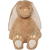 Manhattan Toy Willow The Coffee & Beige Snuggle Bunnies 12" Stuffed Animal with Embroidered Accents