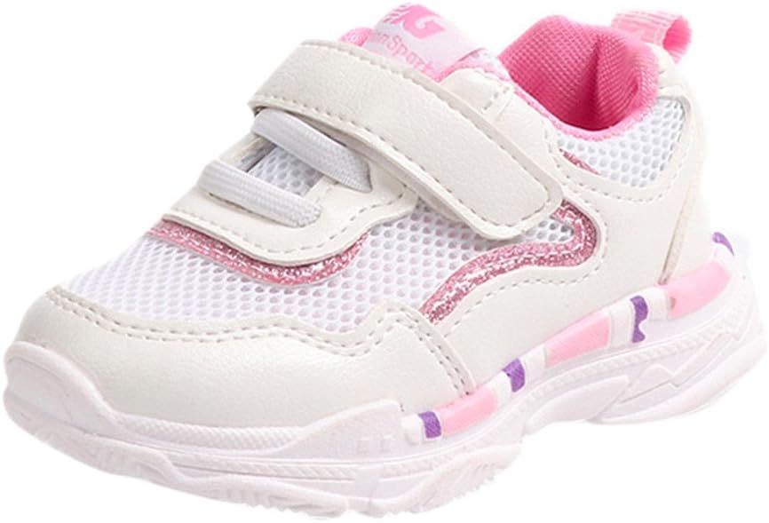 Boys Girls Sports Shoes Baby Kids Child Breathable Mesh Hook Loop Rubber Sole Casual Running Flats Shoes Toddler Sneakers Shoes