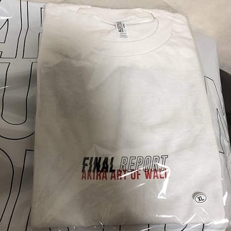 Amazon Co Jp Xl Final Report X Akira Art Of Wall T Shirt White Yasuke Kawamura Katsuhiro Otomo Collaboration Shibuya Parco Exclusive T Shirt Hobby