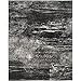 SAFAVIEH Adirondack Collection Accent Rug - 4' x 6', Silver & Black, Modern Abstract Design, Non-Shedding & Easy Care, Ideal for High Traffic Areas in Entryway, Living Room, Bedroom (ADR112A)