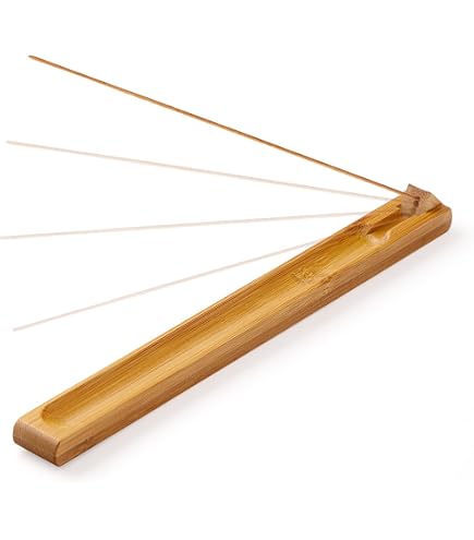 Handmade Wooden Incense Holder - Buddhism Style Burner For Sticks & Cones, Meditation & Home Decor - View #3